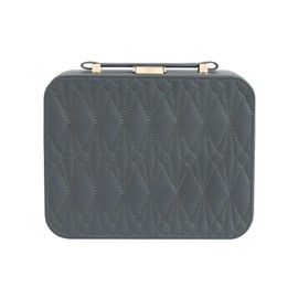 V-LAFUY Travel Jewelry Case Large, Jewelry Box Large Jewelry Travel Organizer Jewelry Case with Handle, Best Gift for women Girls, Grey