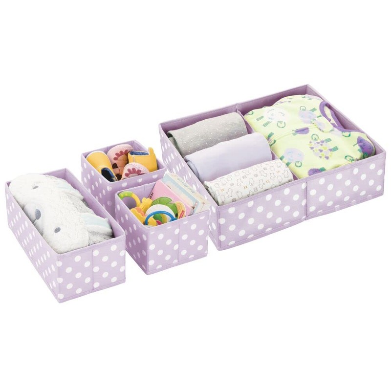 mDesign Set of 4 Wardrobe Organisers - The Ideal Storage