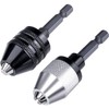 JUTOSU Keyless Drill Chuck 2-Pack 0.3-6.5mm Keyless Drill Chuck Conversion
