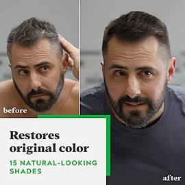 Just For Men Color de champú (fórmula anteriormente original), tinte de cabello gris para hombres, con queratina y vitamina E para un cabello más fuer