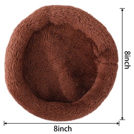 FEBSNOW Guinea Pig Beds, Hamster Bed Hedgehog Bed for Hamster/Hedgehog/Squirrel/Tortoise/Lizard and Other Small Animal (Coffee)