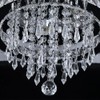 Deckrico Modern K9 Crystal Chandelier 3 LED Lights Stainless Steel