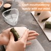 2PCS Large Clear Onigiri Rice Ball Mold Makers,Triangle Rice Ball
