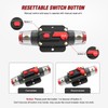 Nilight 30A Inline Circuit Breaker Resettable 12-24V DC Manual Reset