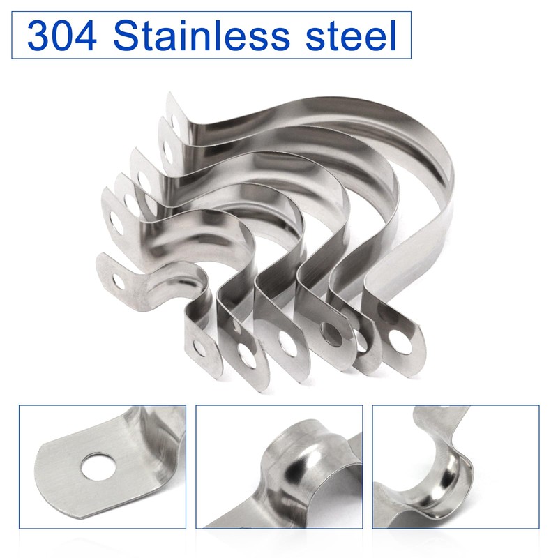 BENLIUDH 304 Stainless Steel Conduit Clamps, 2 Hole Rigid Pipe