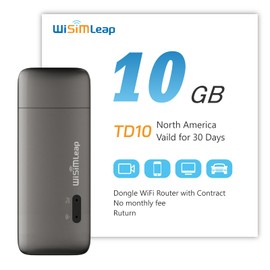 Mobile Hotspot Device for Global Travel 4G Pocket Router WiFi Dongle Car Hotspot WiFi Laptop Hotspot No Roaming Charges No Physical Card No Contracts 150 Countries 10GB for North America