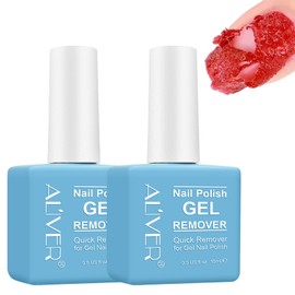 2 Pack Gel Nail Polish Remover, Gel Polish Remover in 3-5 Minutes Easily Removes Soak-Off Gel Nail Polish, Quick & Easy Soak Off Gel Polish No Need for Foil, Soaking or Wrapping- 15ml