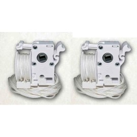 Delta Blinds Supply White Pre-Corded Tilter for 2" Horizontal Window Blinds (2 Qty)