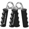 YESIMET 2 Pack Hand Grip Strengthener Set,Finger Gripper- Soft Foam Hand Exerciser for Quickly Increasing Wrist Forearm and Finger Strength (Black)