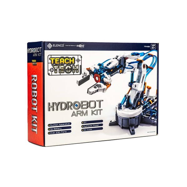 Teach Tech “Hydrobot Arm Kit”, Hydraulic Kit, STEM Building Toy for Kids 12+