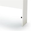 Pemberly Row Contemporary Wood Full Bookcase Headboard in White