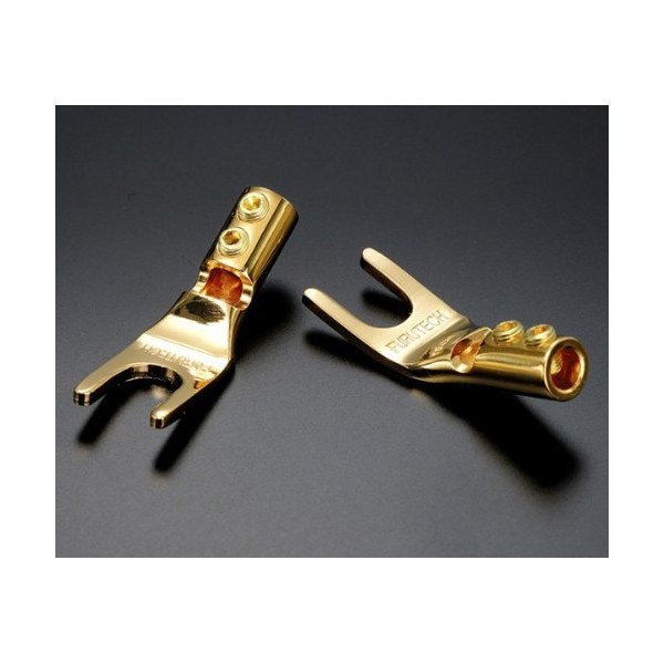 FURUTECH ADL FP201G Audio Grade Y-Lug Terminals 24k Gold Plated