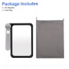 TheSiliconValley Folding Handheld Magnifying Glass 4X Full Page Rectangular Reading