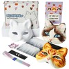 Pre Felted Therian Cat Mask Kit - Fleeced Base with