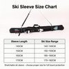 Ski Cover, 3MM Neoprene Ski Sleeve with Detachable Shoulder Strap,