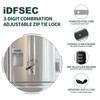 iDFSEC Zip Tie Lock, Adjustable Cable Tie with Stainless Steel