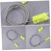 CHILDWEET 4pcs Flexible Drain Brush Double Ended Nylon Cleaning Tool