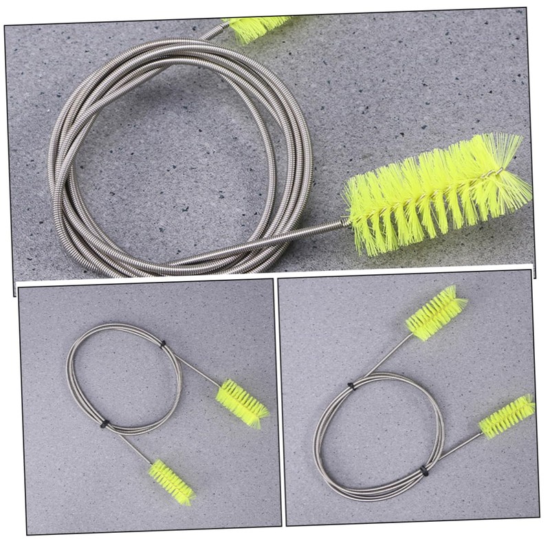 CHILDWEET 4pcs Flexible Drain Brush Double Ended Nylon Cleaning Tool