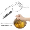 AKOAK 1 Pack Stainless Steel Potato Masher, Creative Mash Press,