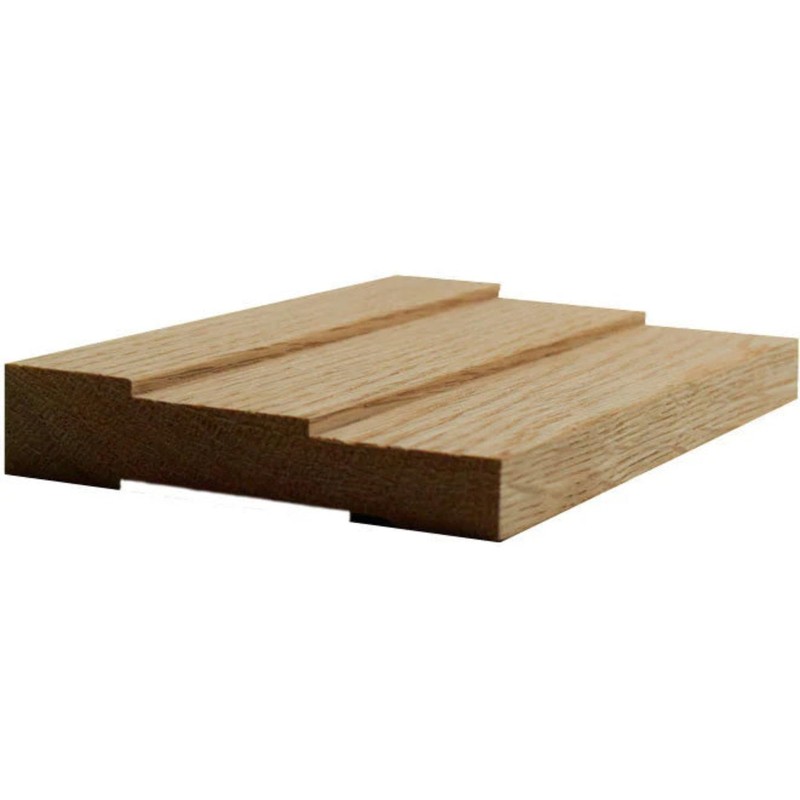 EWCA35 Contemporary 3-1/2" Wide x 3/4" Stepped Casing. Unfinished Trim,