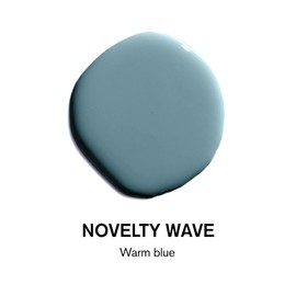 BACKDROP | Premium Interior Paint | Standard Semi Matte, Low Sheen Finish | Self-Priming, Low VOC, Green Wise Certified | NOVELTY WAVE – Warm blue | 1 Gallon