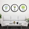 kylucky Round Photo Frame Wooden Wall Hanging Picture Frames for