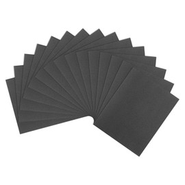 sourcing map 15pcs Sandpaper 150 Grit 9 x 11 Inch A-Weight Backing Silicon Carbide Abrasive Wet Dry Sanding Sheets for Wood Finishing, Metal Sanding, Automotive Polishing