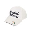 Arnold Palmer APCP-09H Men's Golf Cap, Logo Twill Cap, white