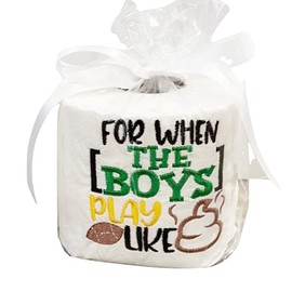 Special Occasion Embroidered Toilet Paper (For When The Boys Play Like)