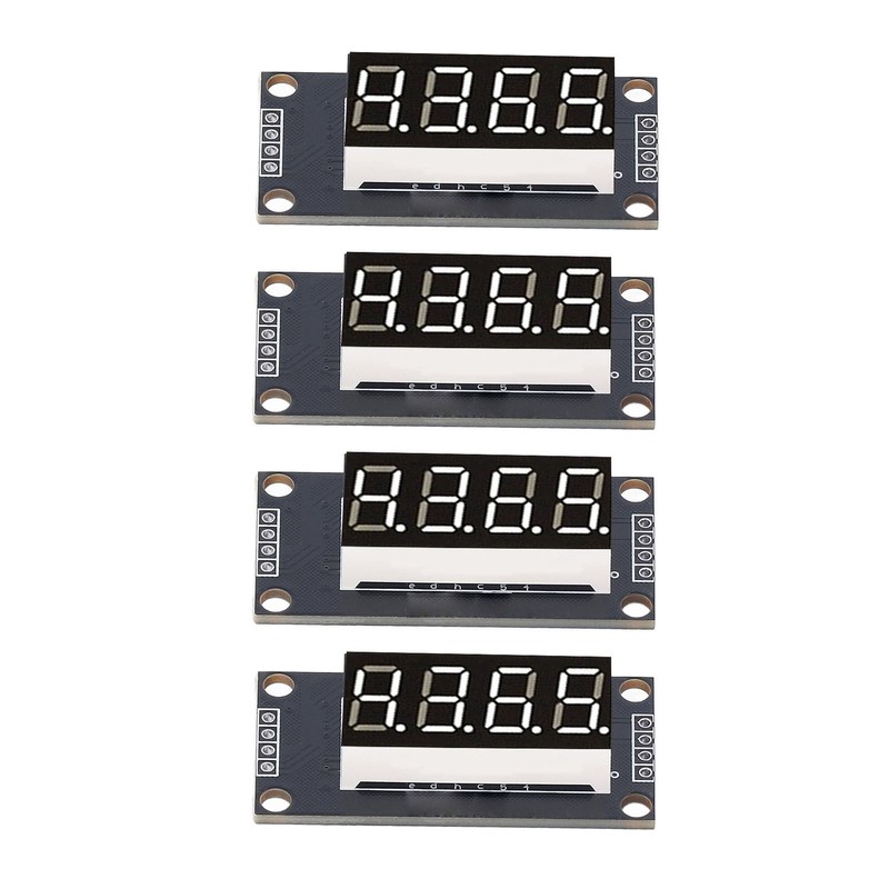4 Sets Digital Tube Display Module LED 4 Digit 7