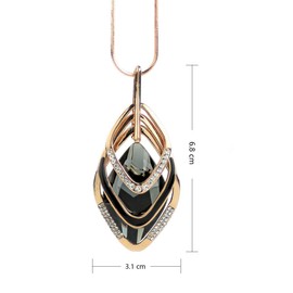 Gexo 3PCS Long Pendant Necklaces for Women Double Circle Pendant Triple Stack Pendant Necklace Sweater Tassel Necklace Statement Necklace Y Necklaces Set