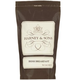 Harney & Sons Irish Breakfast Tea 100% Assam, Bag of 50 sachets