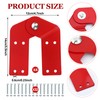 Tandefio 4 Pcs Attic Ladder Hinge Replacement Kit Herringbone Ladder