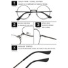 VEVESMUNDO Nickelbrille Lesebrille Runde Retro Klein Metall Lesehilfe Brille Für