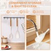 Silicone Cooking Spoon and Pasta Fork Set, 2 Pack Large