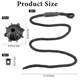 Car Boot Cover Retaining Strap, Rear Shelf Strap, Universal Parcel Shelf, Car Parcel Shelf Cord, Retaining Strap Rope, Pack of 2, for the Boot and Rear Shelf Strap