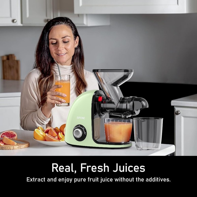 Slow Masticating Cold Press Juicer Machines for Fruit Vegetable, Juice