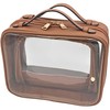 JAZD Clear Makeup Bag Toiletry Bag for Women Cosmetic Case