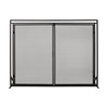 Roomfitters Durable Fireplace Screen with Mesh Double Doors, Freestanding Design