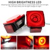 RUNBAITOO 12V Square LED Trailer Light Kit – Stop Turn