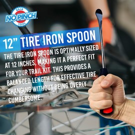 Baja No Pinch Tool 12 inch Best Tire Spoon Iron with Dura-Grip Handle - Motorcycle Tire Iron - Motorcycle Tire Changing Tool