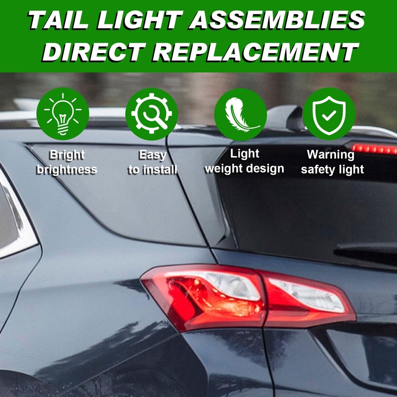 Lochnchn Tail Light Assembly Compatible with Chevy Equinox 2018 2019