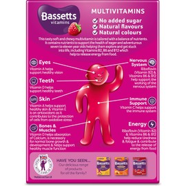 Bassetts Vitamins 7-11 Years Raspberry Flavour Multivitamins 30 Gummies