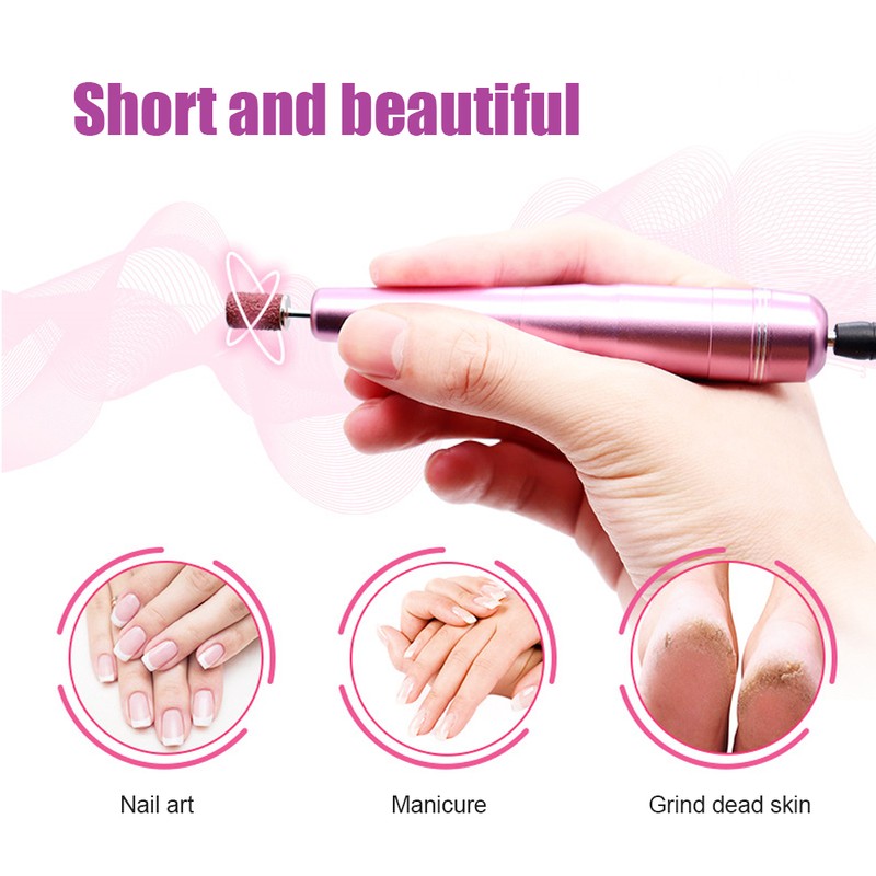 20000RPM USB Portable Electric Nail Drill Pen Machine Nail Grinding