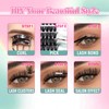 FADVAN Fluffy Lash Clusters Thick 200D Volume Eyelash Clusters 8-16mm