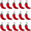 SUNNYCLUE 1 Box 40Pcs Chili Pepper Charms Bulk Red Chili