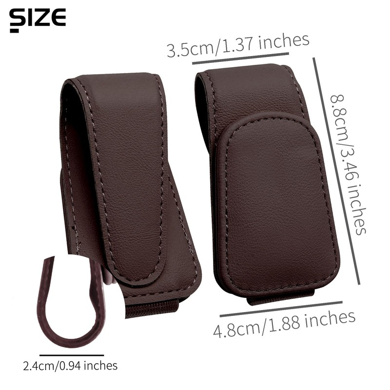 Anwlki Glasses Holder for Car Sun Visor 2 Packs Magnetic