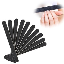 Pack of 10 Nail Files for Gel Nails, Professional, Files, Nail Buffer Block, Double-Sided, Professional, Washable and Reusable (Moon 100/180 Grit)
