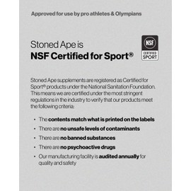 Stoned Ape ZenX - Nootropic & Adaptogenic Brain Supplement - Mood, Recovery Support, Cortisol Management - KSM66 Ashwaganda, L-Theanine, Holy Basil, Maitake - Keto, Paleo, Vegan - NSF Sport Certified