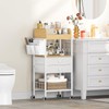 Snughome Makeup Organizer, Floor Skincare Organizers Cart with Drawers